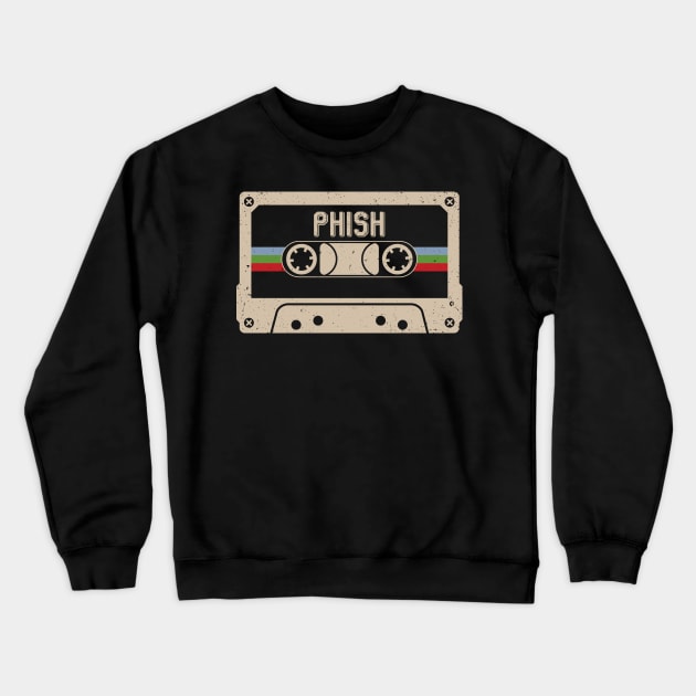 Personalized Phish Name Birthday Vintage Cassette Tape Crewneck Sweatshirt by Horton Cyborgrobot